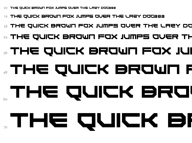 Goteki 45 font waterfall
